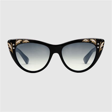 gucci cateye frames|gucci oversized cat eye sunglasses.